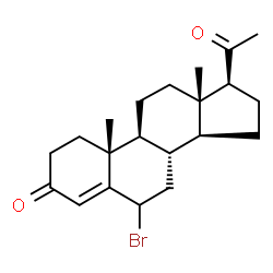 ChemSpider 2D Image | 6-bromoprogesterone | C21H29BrO2