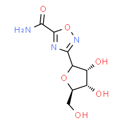 ChemSpider 2D Image | 3-(ribofuranosyl)-1,2,4-oxadiazole-5-carboxamide | C8H11N3O6