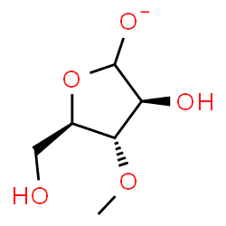 ChemSpider 2D Image | 3-O-methyl-arabinofuranoside | C6H11O5