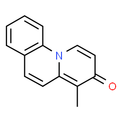ChemSpider 2D Image | 4-methyl-benzo(c)quinolizin-3-one | C14H11NO