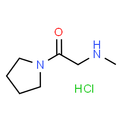 ChemSpider 2D Image | 2-Methylamino-1-pyrrolidin-1-yl-ethanone hydrochloride | C7H15ClN2O