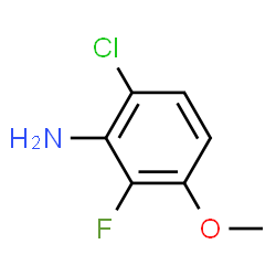 ChemSpider 2D Image | 6-Chloro-2-fluoro-3-methoxyaniline | C7H7ClFNO