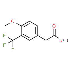 ChemSpider 2D Image | 4-Methoxy-3-(trifluoromethyl)phenylacetic acid | C10H9F3O3
