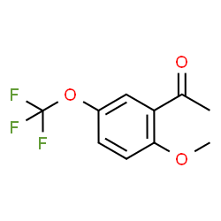 ChemSpider 2D Image | 2'-Methoxy-5'-(trifluoromethoxy)acetophenone | C10H9F3O3