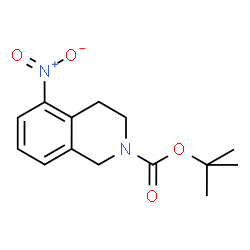 ChemSpider 2D Image | tert-Butyl 5-nitro-3,4-dihydroisoquinoline-2(1H)-carboxylate | C14H18N2O4