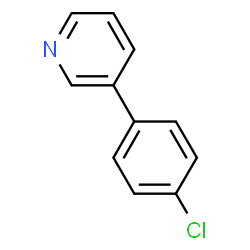 ChemSpider 2D Image | 3-(4-Chlorophenyl)pyridine | C11H8ClN