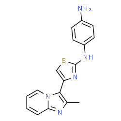 ChemSpider 2D Image | N1-(4-(2-Methylimidazo[1,2-a]pyridin-3-yl) | C17H15N5S