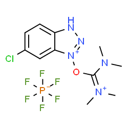 ChemSpider 2D Image | [(6-chloro-3H-benzotriazol-1-ium-1-yl)oxy-dimethylamino-methylene]-dimethyl-ammonium hexafluorophosphate | C11H16ClF6N5OP