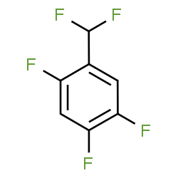 ChemSpider 2D Image | 1-(Difluoromethyl)-2,4,5-trifluorobenzene | C7H3F5