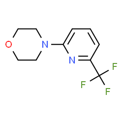 ChemSpider 2D Image | 4-[6-(Trifluoromethyl)-2-pyridinyl]morpholine | C10H11F3N2O