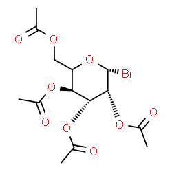 ChemSpider 2D Image | (5xi)-2,3,4,6-Tetra-O-acetyl-beta-L-lyxo-hexopyranosyl bromide | C14H19BrO9