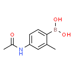 ChemSpider 2D Image | (4-Acetamido-2-methylphenyl)boronic acid | C9H12BNO3