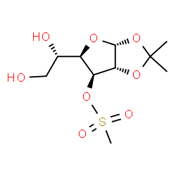 ChemSpider 2D Image | 1,2-O-Isopropylidene-3-O-(methylsulfonyl)-beta-L-idofuranose | C10H18O8S