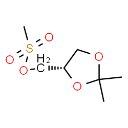 ChemSpider 2D Image | [(4S)-2,2-Dimethyl-1,3-dioxolan-4-yl]methyl methanesulfonate | C7H14O5S