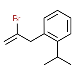 ChemSpider 2D Image | 1-(2-Bromo-2-propen-1-yl)-2-isopropylbenzene | C12H15Br