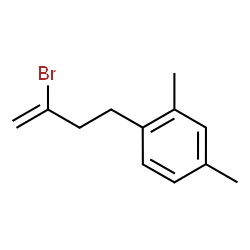 ChemSpider 2D Image | 1-(3-Bromo-3-buten-1-yl)-2,4-dimethylbenzene | C12H15Br