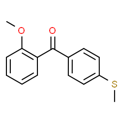 ChemSpider 2D Image | (2-Methoxyphenyl)[4-(methylsulfanyl)phenyl]methanone | C15H14O2S