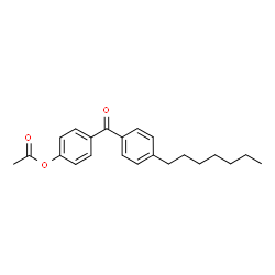 ChemSpider 2D Image | 4-(4-Heptylbenzoyl)phenyl acetate | C22H26O3