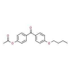 ChemSpider 2D Image | 4-(4-Butoxybenzoyl)phenyl acetate | C19H20O4