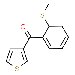 ChemSpider 2D Image | [2-(Methylsulfanyl)phenyl](3-thienyl)methanone | C12H10OS2