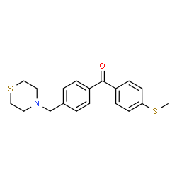 ChemSpider 2D Image | [4-(Methylthio)phenyl][4-(4-thiomorpholinylmethyl)phenyl]methanone | C19H21NOS2