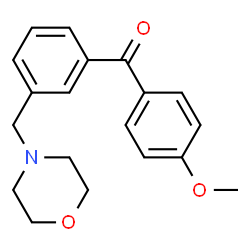 ChemSpider 2D Image | 4-{[3-(4-METHOXYBENZOYL)PHENYL]METHYL}MORPHOLINE | C19H21NO3