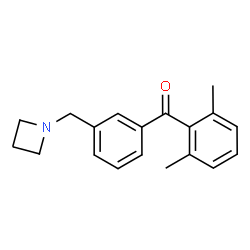 ChemSpider 2D Image | [3-(1-Azetidinylmethyl)phenyl](2,6-dimethylphenyl)methanone | C19H21NO