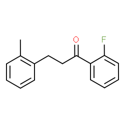 ChemSpider 2D Image | 2'-fluoro-3-(2-methylphenyl)propiophenone | C16H15FO