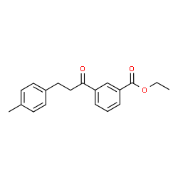 ChemSpider 2D Image | Ethyl 3-[3-(4-methylphenyl)propanoyl]benzoate | C19H20O3