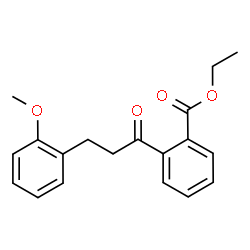 ChemSpider 2D Image | Ethyl 2-[3-(2-methoxyphenyl)propanoyl]benzoate | C19H20O4