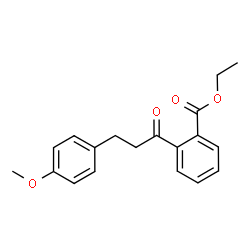 ChemSpider 2D Image | Ethyl 2-[3-(4-methoxyphenyl)propanoyl]benzoate | C19H20O4