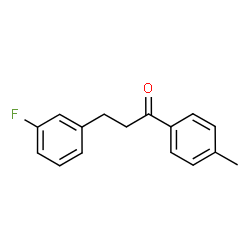 ChemSpider 2D Image | 3-(3-fluorophenyl)-4'-methylpropiophenone | C16H15FO