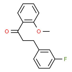 ChemSpider 2D Image | 3-(3-fluorophenyl)-2'-methoxypropiophenone | C16H15FO2