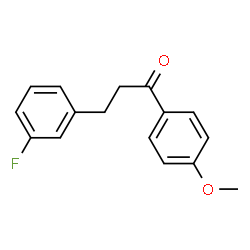 ChemSpider 2D Image | 3-(3-fluorophenyl)-4'-methoxypropiophenone | C16H15FO2