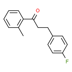 ChemSpider 2D Image | 3-(4-Fluorophenyl)-1-(2-methylphenyl)-1-propanone | C16H15FO