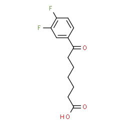 ChemSpider 2D Image | 7-(3,4-Difluorophenyl)-7-oxoheptanoic acid | C13H14F2O3
