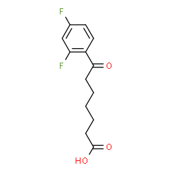 ChemSpider 2D Image | 7-(2,4-Difluorophenyl)-7-oxoheptanoic acid | C13H14F2O3