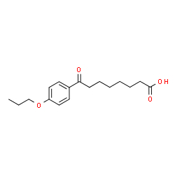 ChemSpider 2D Image | 8-Oxo-8-(4-propoxyphenyl)octanoic acid | C17H24O4