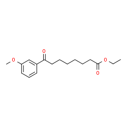 ChemSpider 2D Image | Ethyl 8-(3-methoxyphenyl)-8-oxooctanoate | C17H24O4