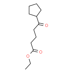 ChemSpider 2D Image | Ethyl 5-cyclopentyl-5-oxopentanoate | C12H20O3