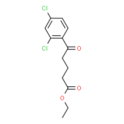 ChemSpider 2D Image | Ethyl 5-(2,4-dichlorophenyl)-5-oxopentanoate | C13H14Cl2O3