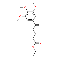 ChemSpider 2D Image | Ethyl 5-oxo-5-(3,4,5-trimethoxyphenyl)pentanoate | C16H22O6