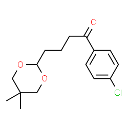 ChemSpider 2D Image | 4'-chloro-4-(5,5-dimethyl-1,3-dioxan-2-yl)butyrophenone | C16H21ClO3