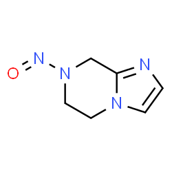 ChemSpider 2D Image | 7-Nitroso-5,6,7,8-tetrahydroimidazo[1,2-a]pyrazine | C6H8N4O