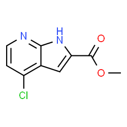 ChemSpider 2D Image | Methyl 4-chloro-7-azaindole-2-carboxylate | C9H7ClN2O2