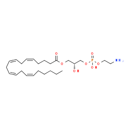 ChemSpider 2D Image | 1-arachidonoyl-sn-glycero-3-phosphoethanolamine | C25H44NO7P
