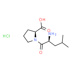 ChemSpider 2D Image | L-Leucyl-L-proline hydrochloride | C11H21ClN2O3