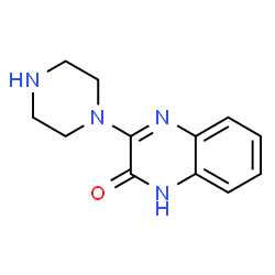 ChemSpider 2D Image | 3-(1-Piperazinyl)-2(1H)-quinoxalinone | C12H14N4O
