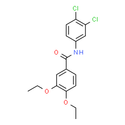 ChemSpider 2D Image | N-(3,4-Dichlorophenyl)-3,4-diethoxybenzamide | C17H17Cl2NO3