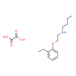 ChemSpider 2D Image | N-[2-(2-Ethylphenoxy)ethyl]-1-butanamine ethanedioate (1:1) | C16H25NO5